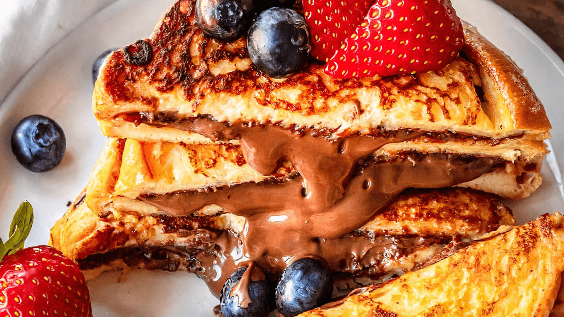 Nutella Stuffed French Toast