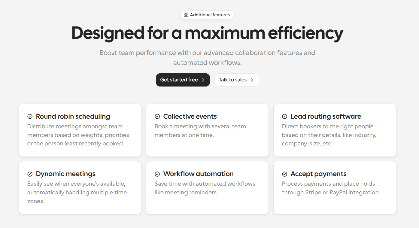 Cal.com: Designed for maximum efficiency
