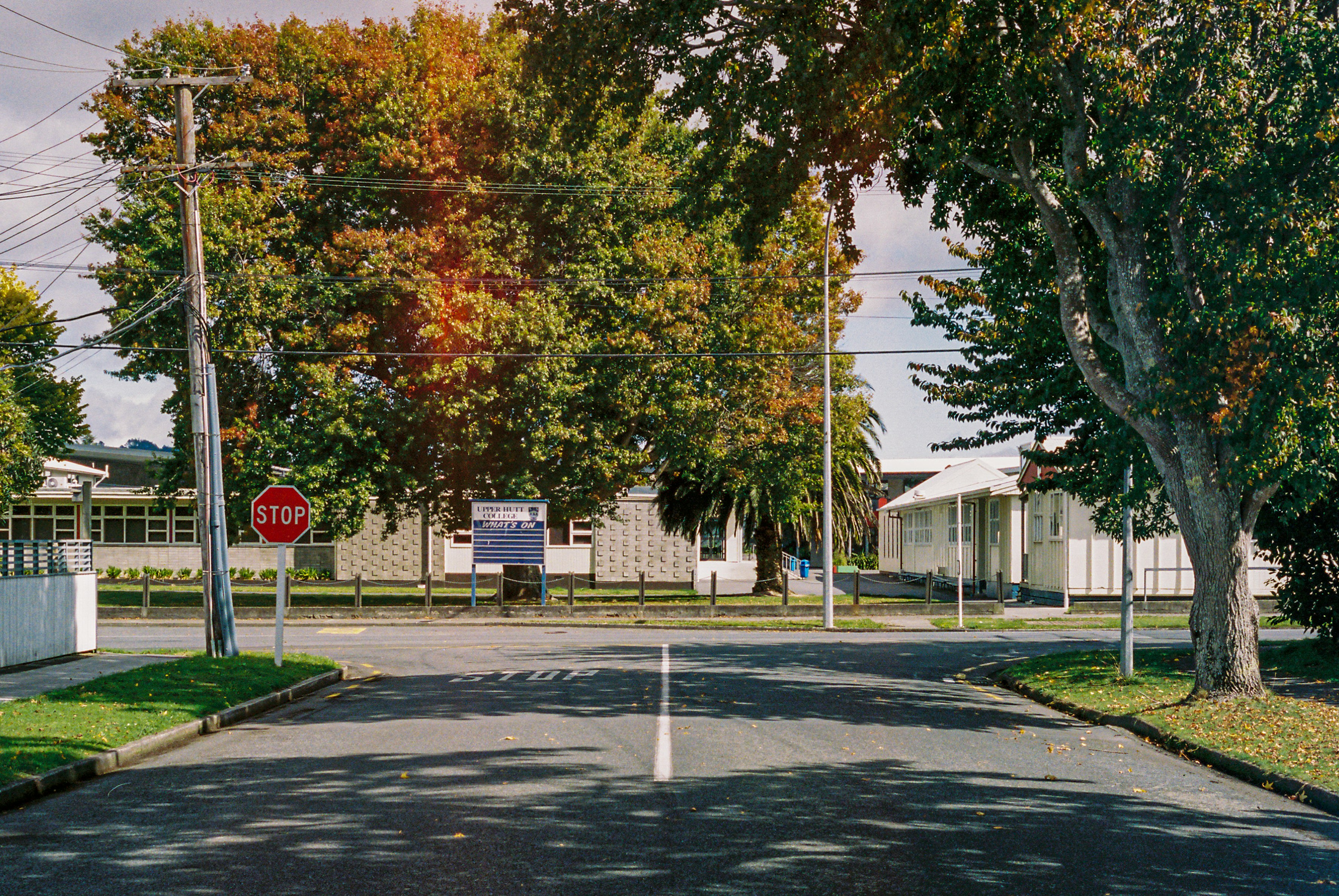 stop sign on the street