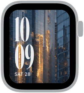 chicago glass Apple Watch face preview 2 featuring modern.