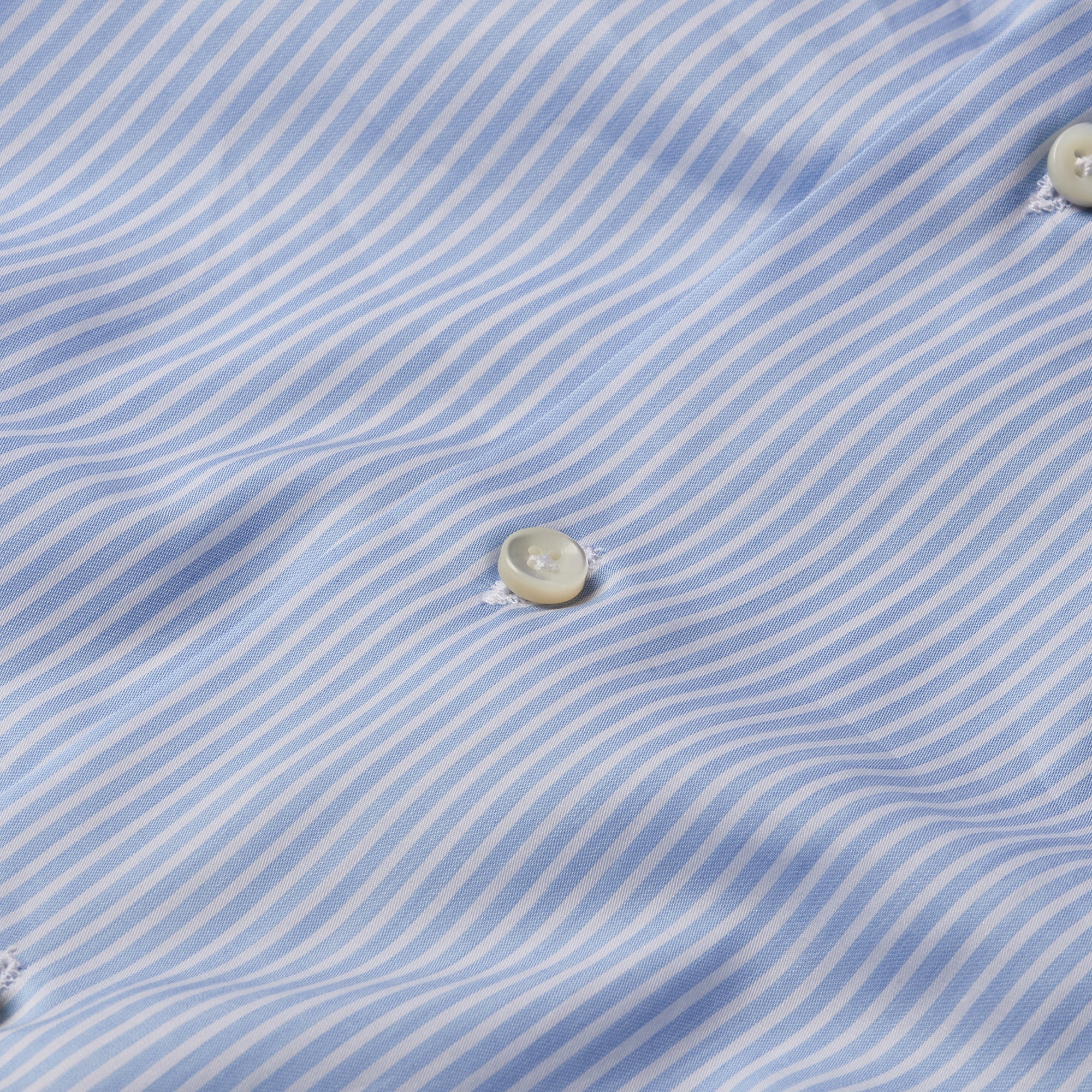 Adda River Thin Blue Stripe Shirt - Mandelli UK