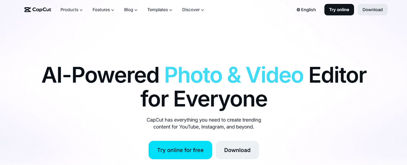 capcut - YouTube Automation Software