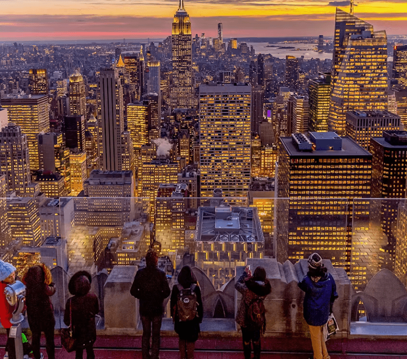 Top of the Rock at sunset