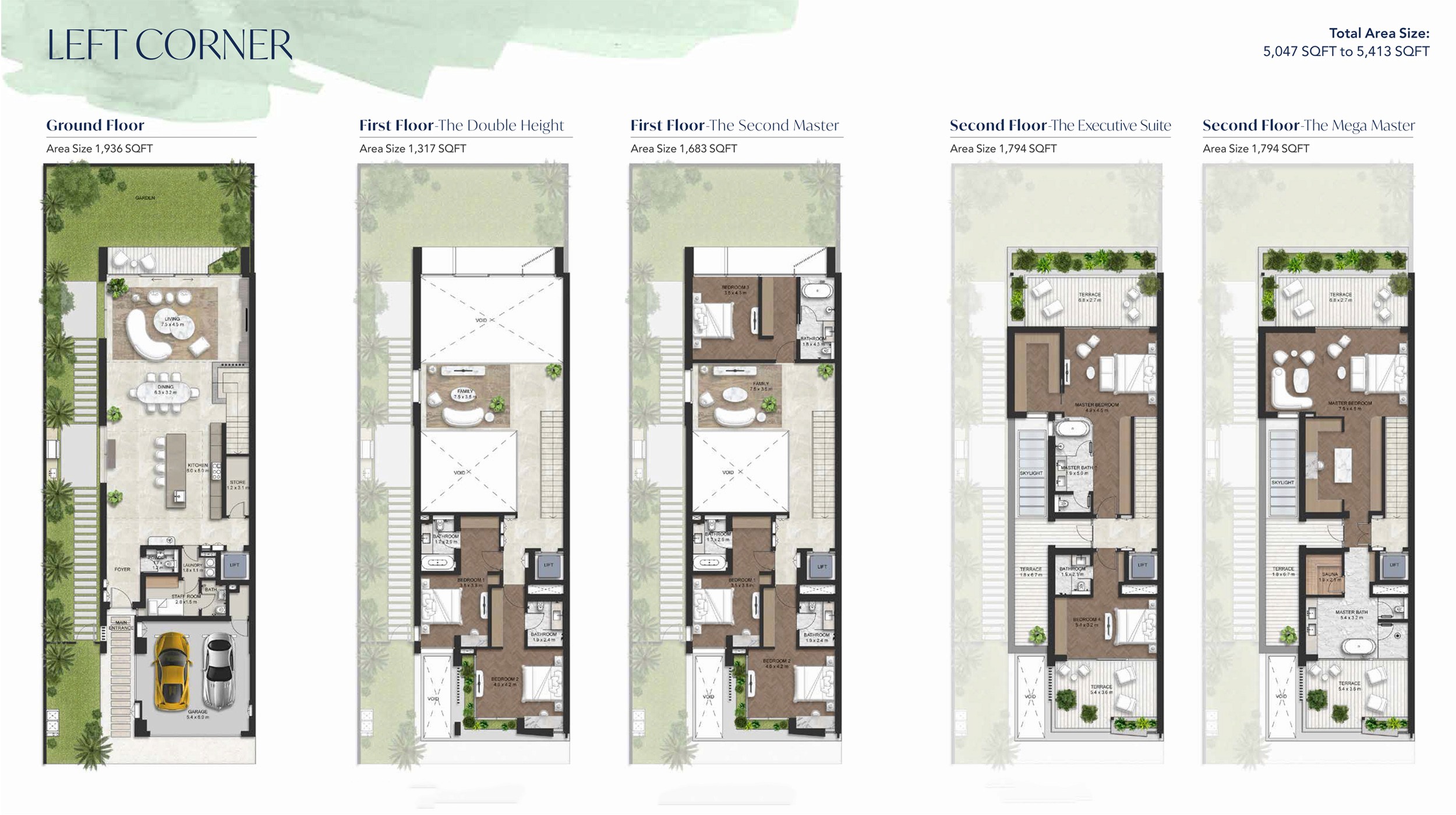 Floor Plan - 4 Bedroom Villa