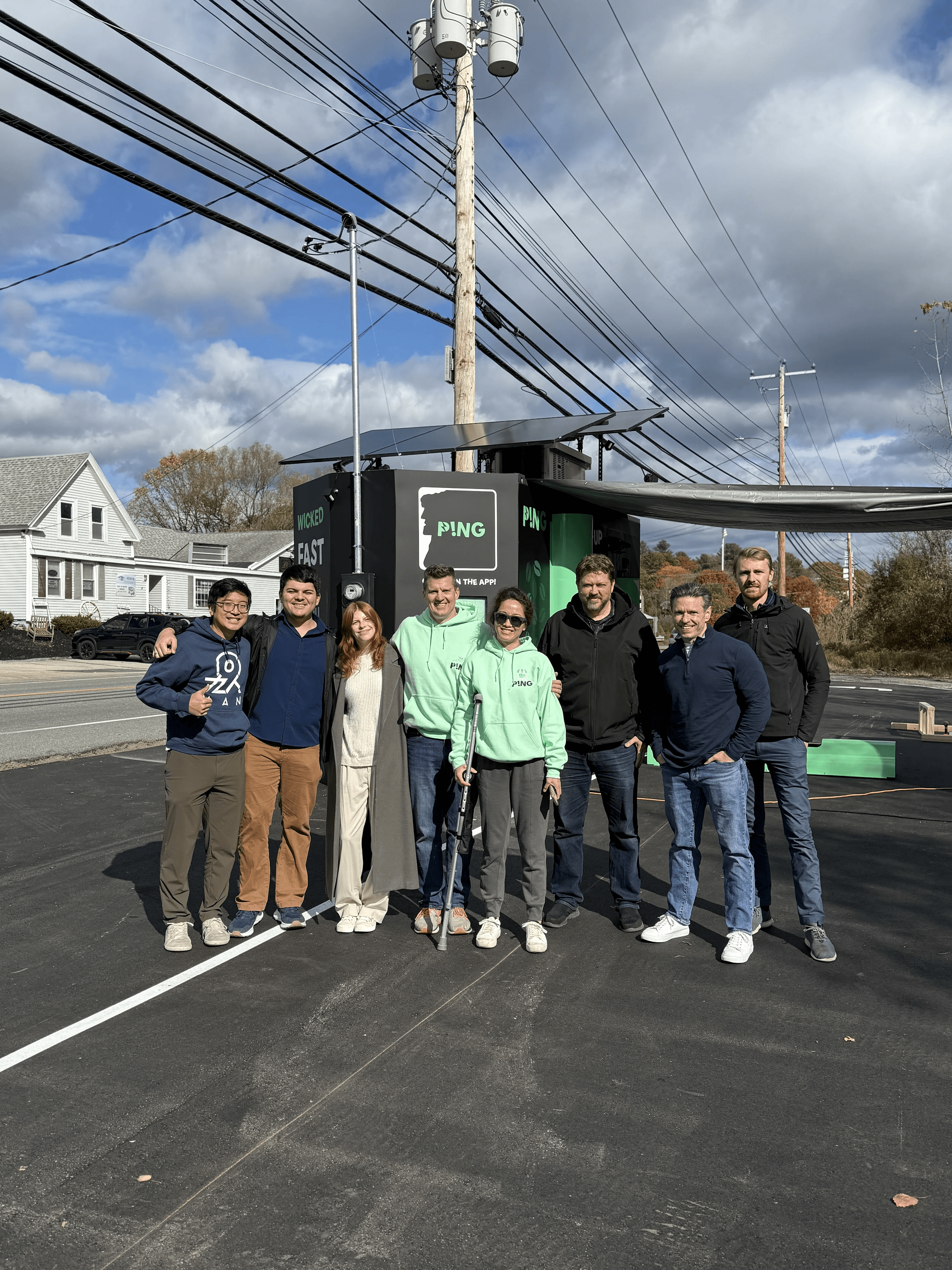 team photo on the street