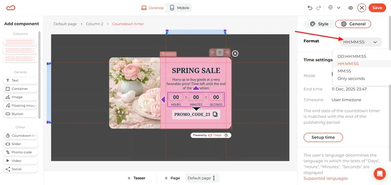 claspo-timer-template-customization-time-settings