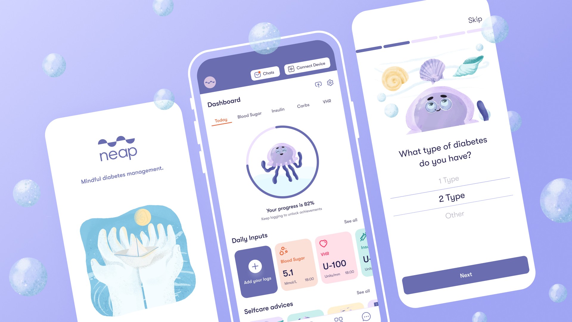 Project showcase mobile screen mockup