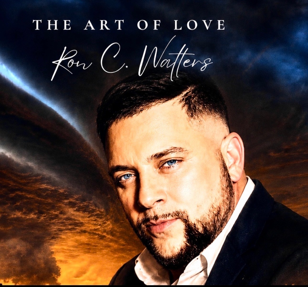 The Art of Love cover featuring Ron C. Walters against a dramatic blue and orange sky.