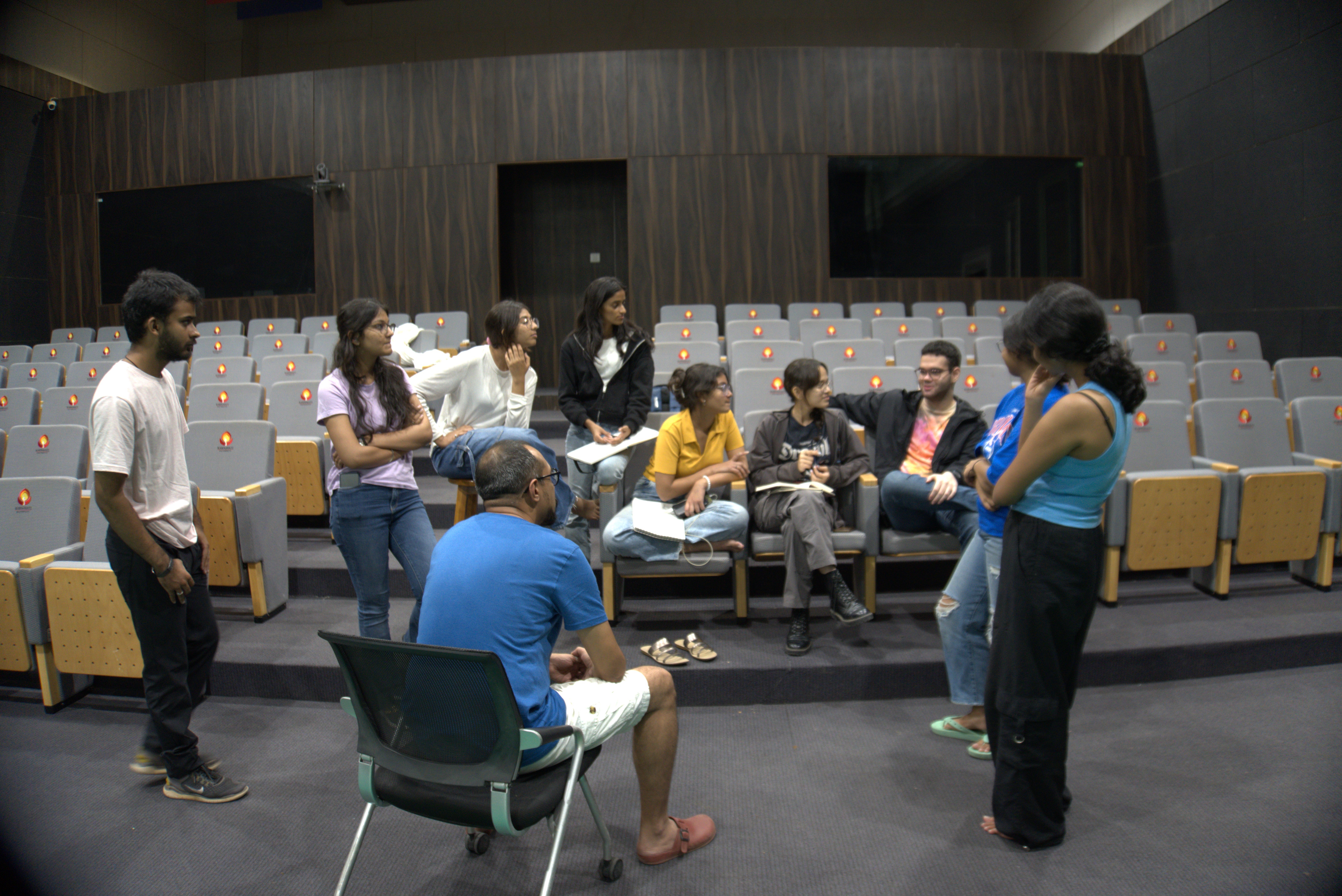 Editing session — timeline view