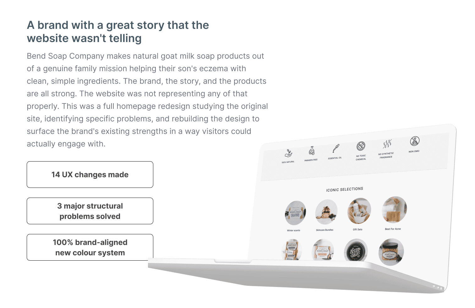 Bend Soap logo preview tablet