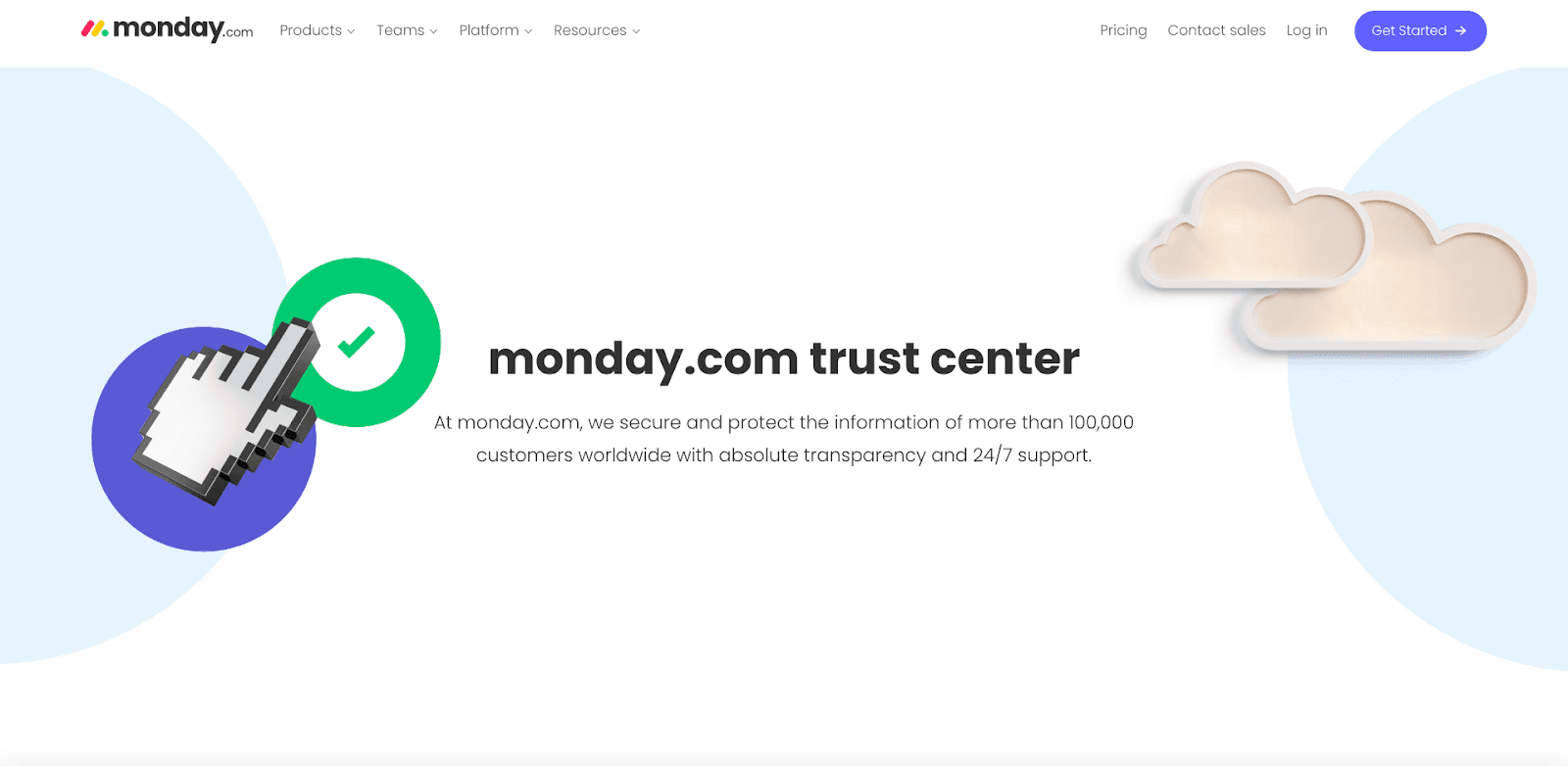 Monday.com security and compliance page