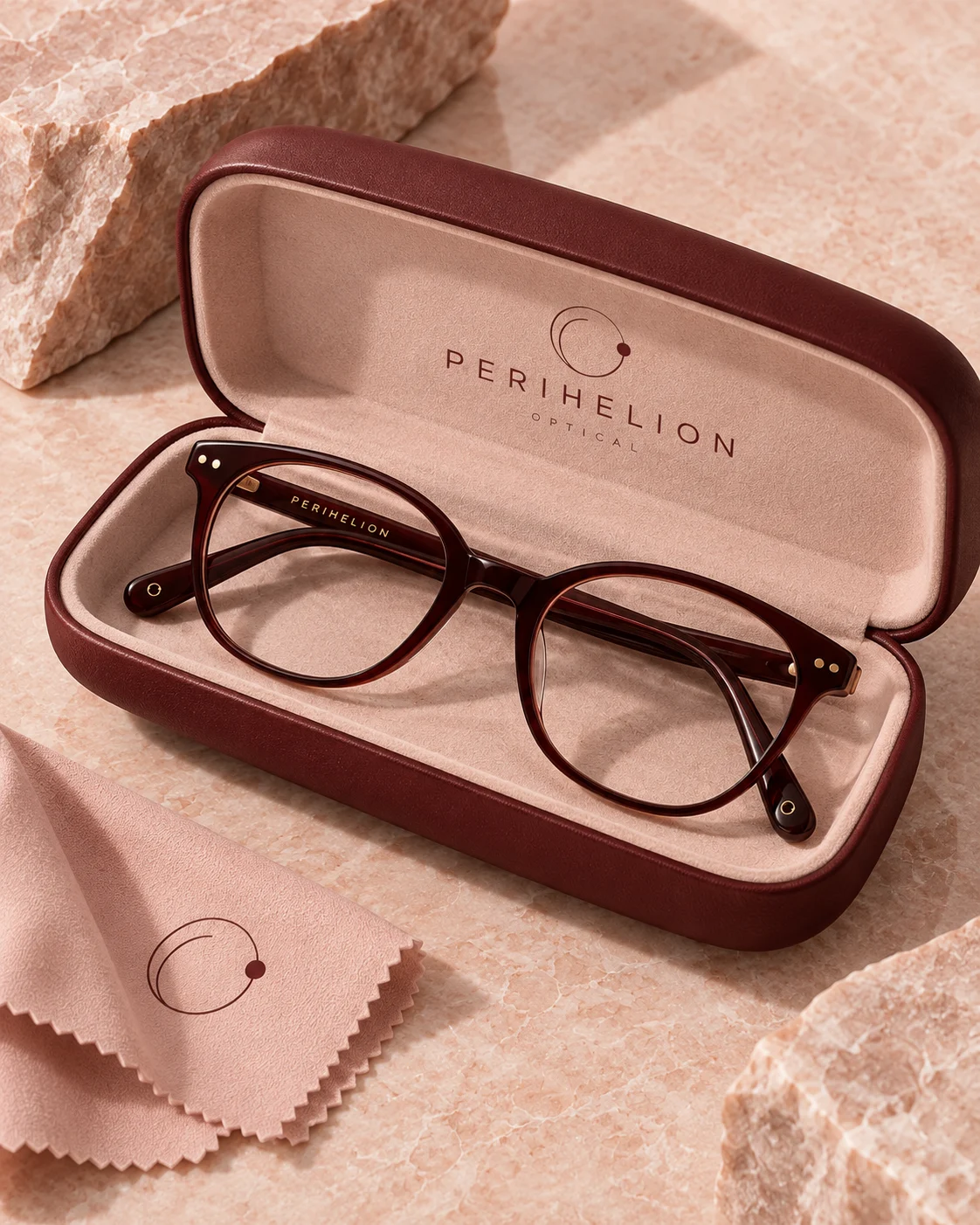 Perihelion Optical — eyewear case brand application