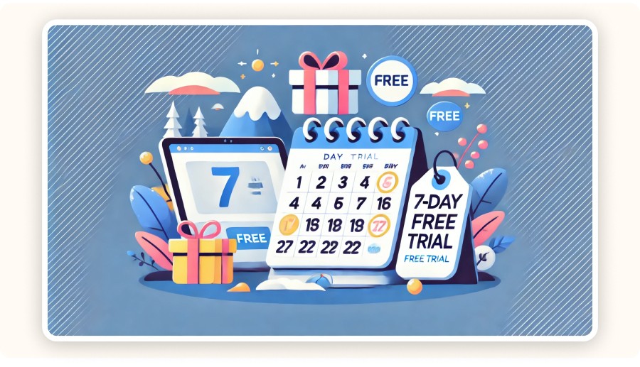 7-day free trial illustration