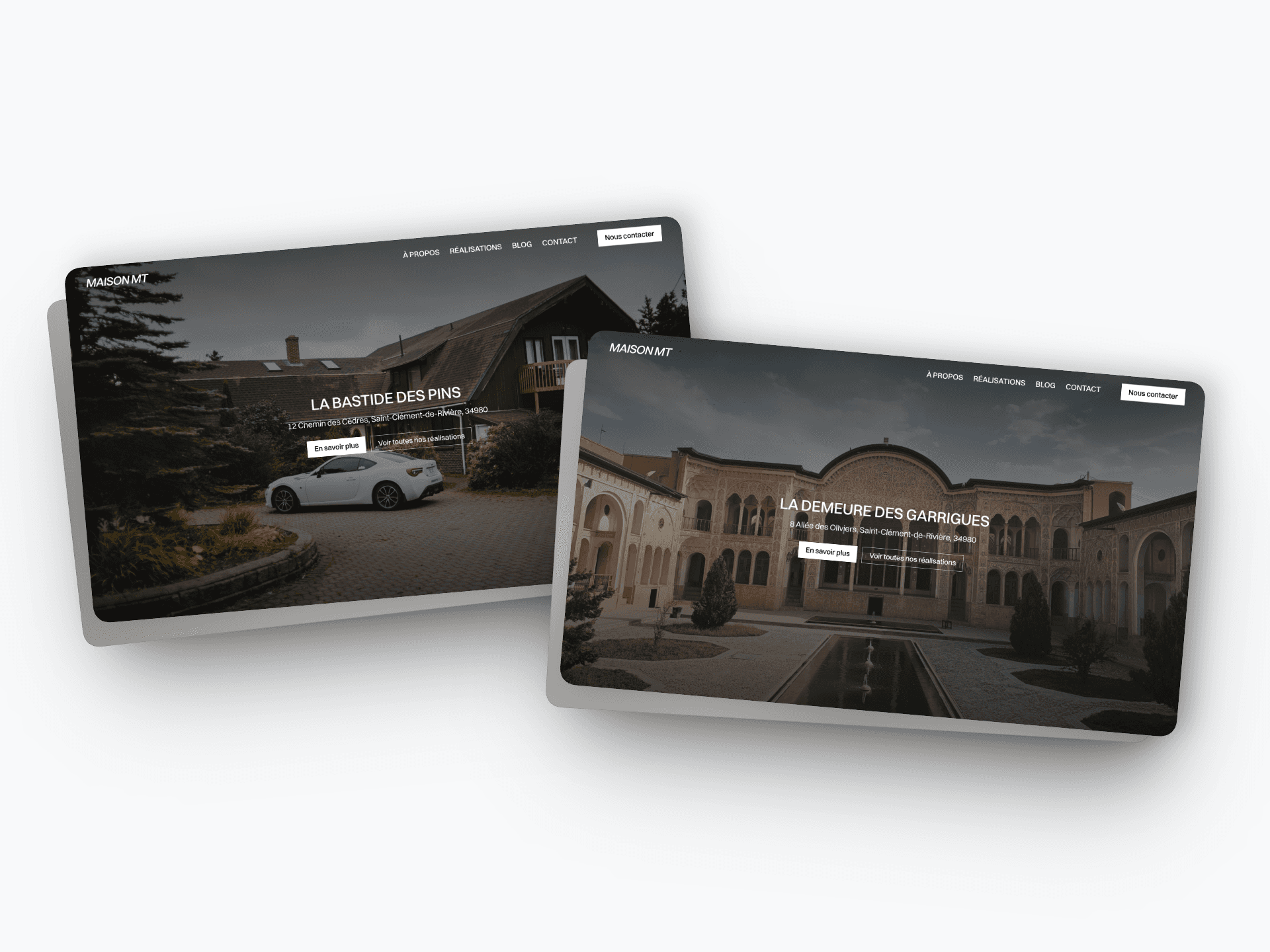 site web construction immobilier luxe Montpellier