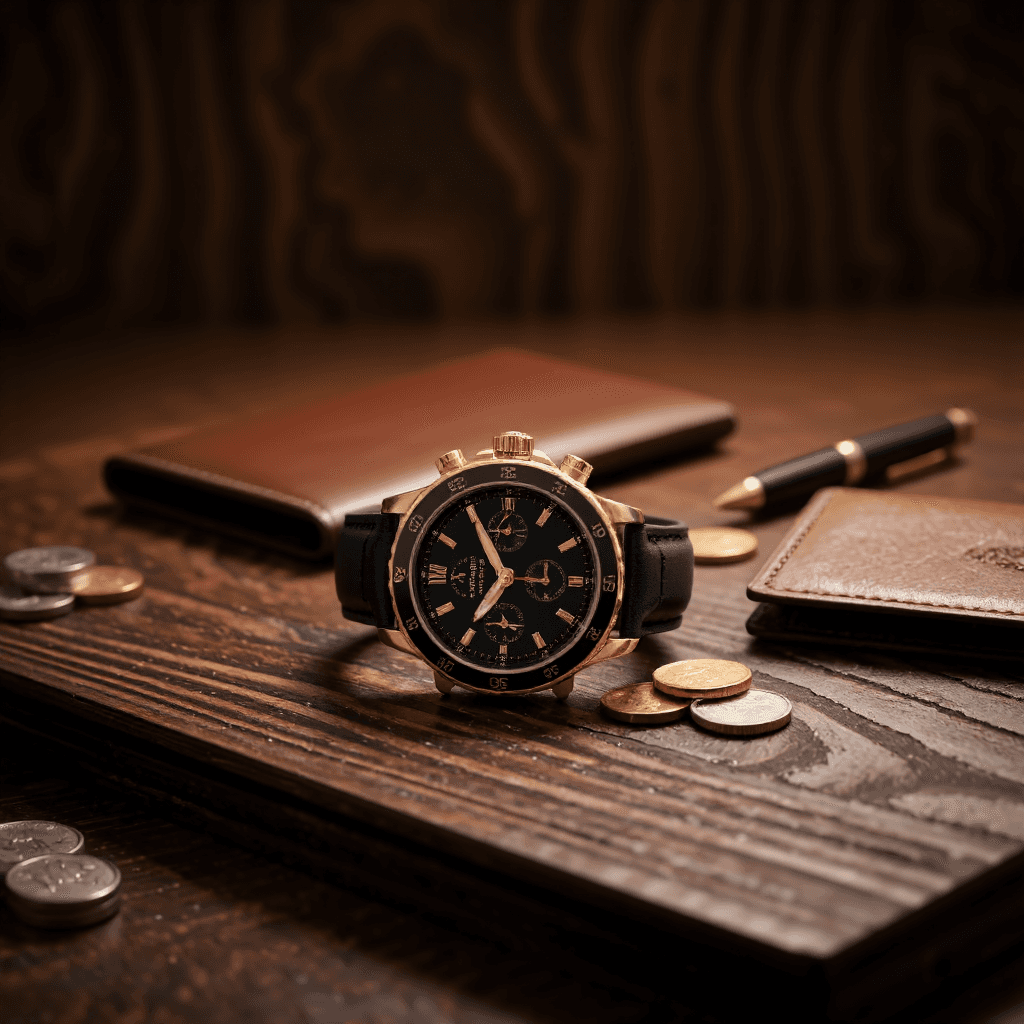 product photography of luxury watch