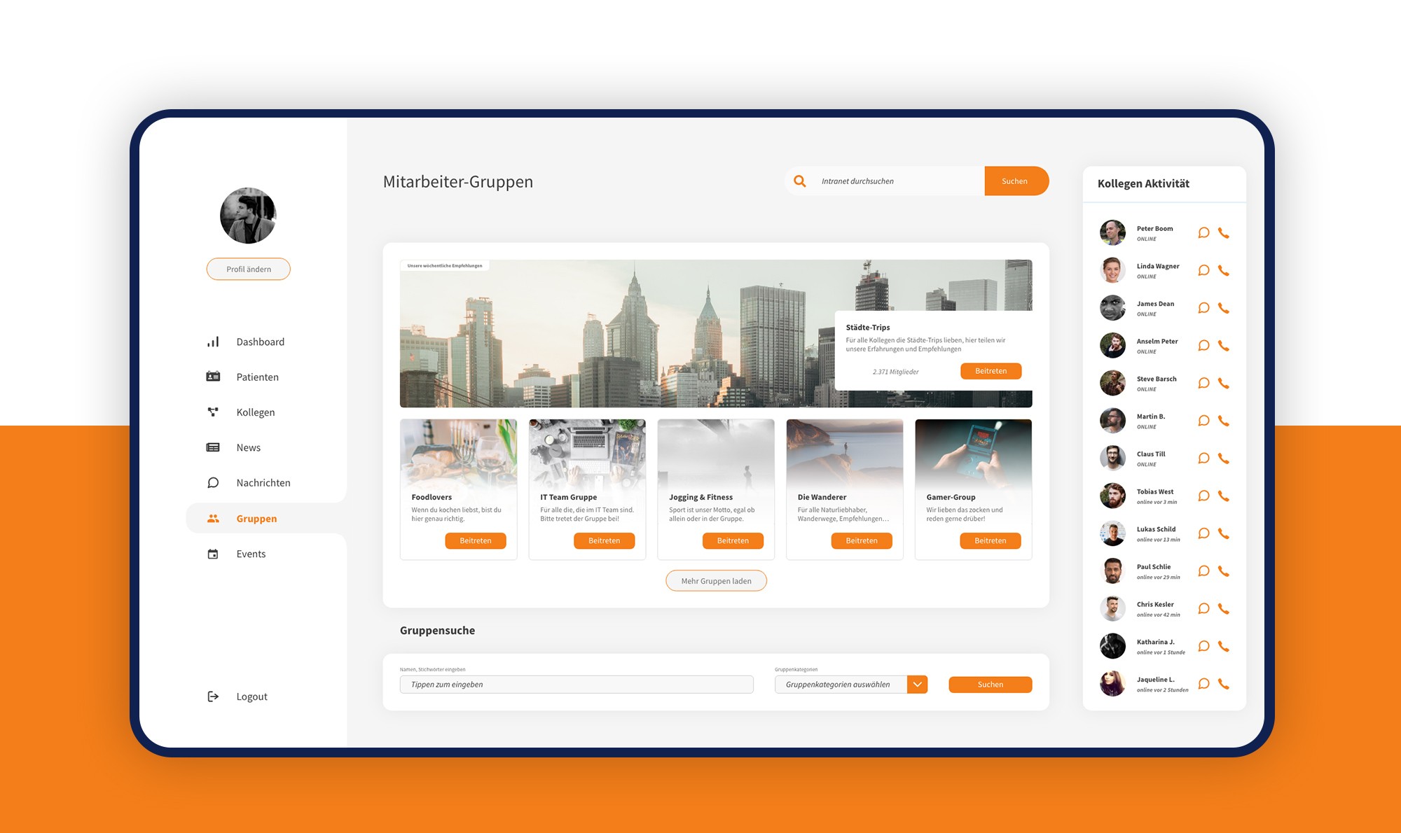 Digital Hospital 2.0 concept - Hospital intranet team views