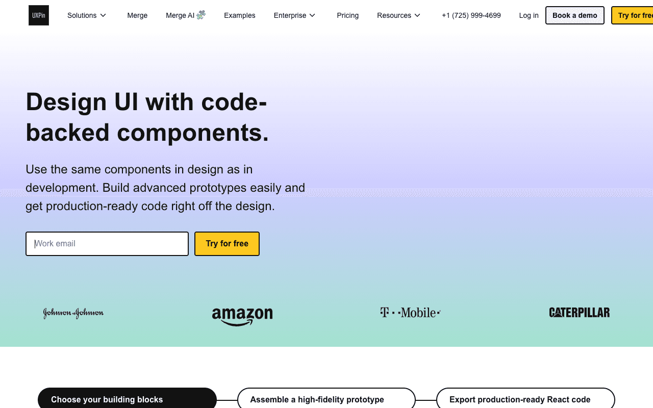 UXPin екранна снимка