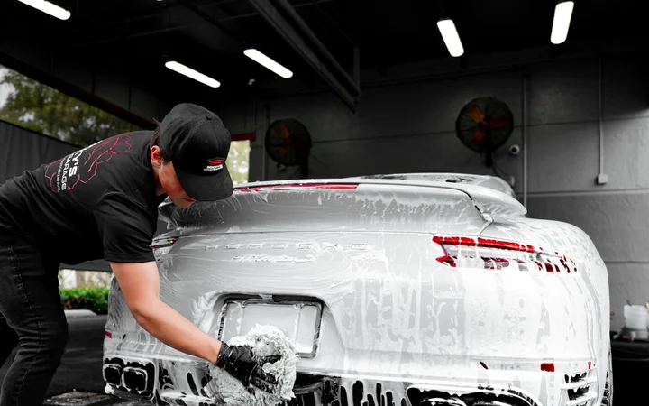 Detailing and protection work in progress at Rocky’s Ultimate Garage