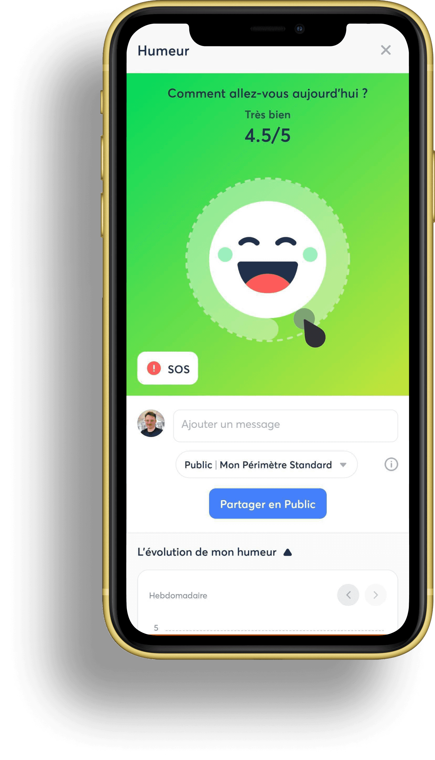 capture d'écran de l'application Zest