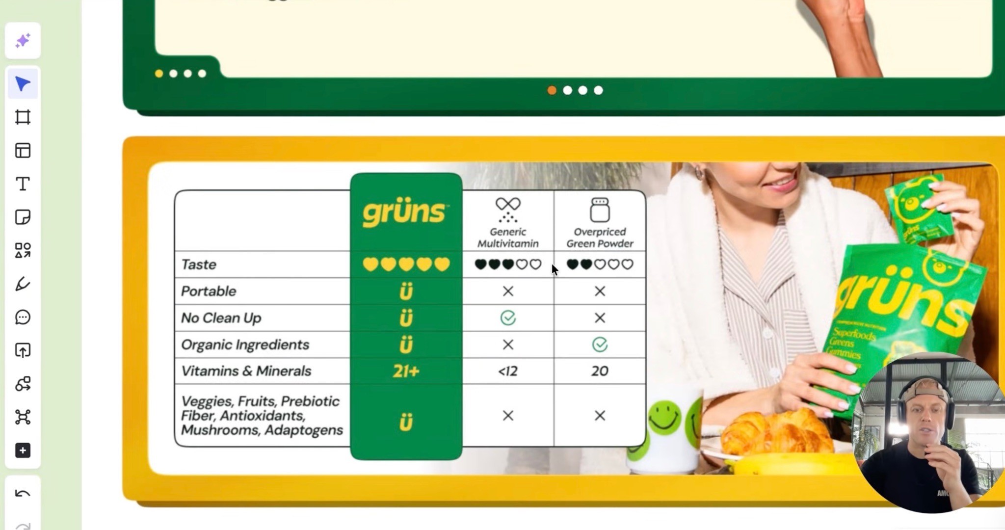 Using comparison chart as good way to explain why an Amazon product is better