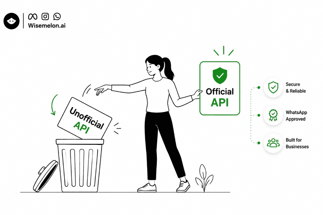 Official WhatsApp Business API is the best choice for businesses