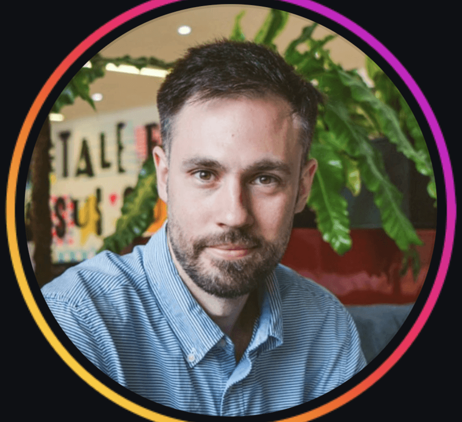 Portrait image of recently hired tech professional