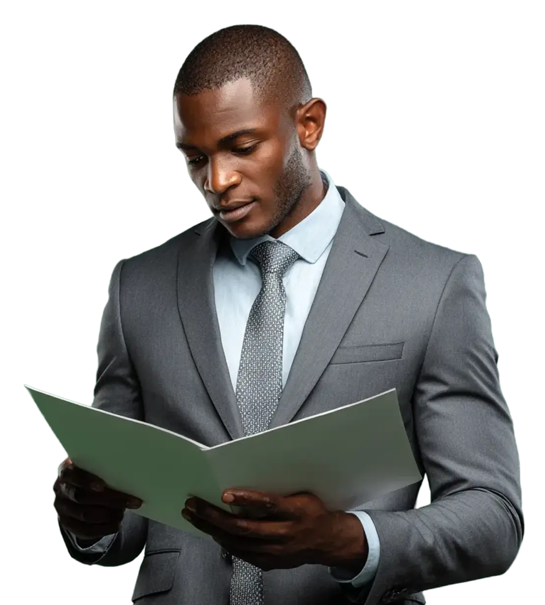 Dirigeant ou responsable d’entreprise consultant un dossier, illustrant l’accompagnement des entreprises et opérateurs économiques par le cabinet en droit administratif et contrats publics.