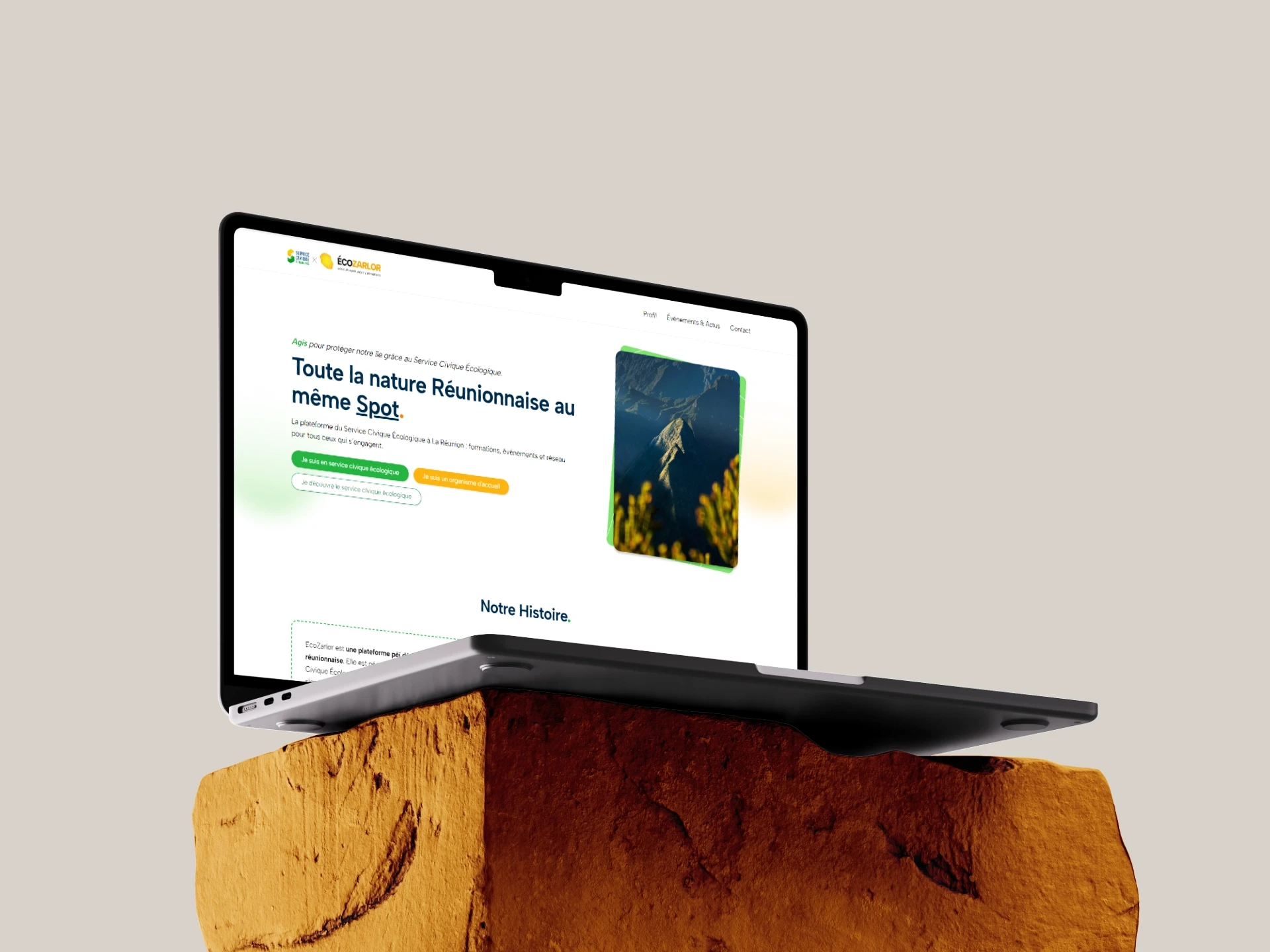 Plateforme Ecozarlor - pour les service civique écologique à la Réunion