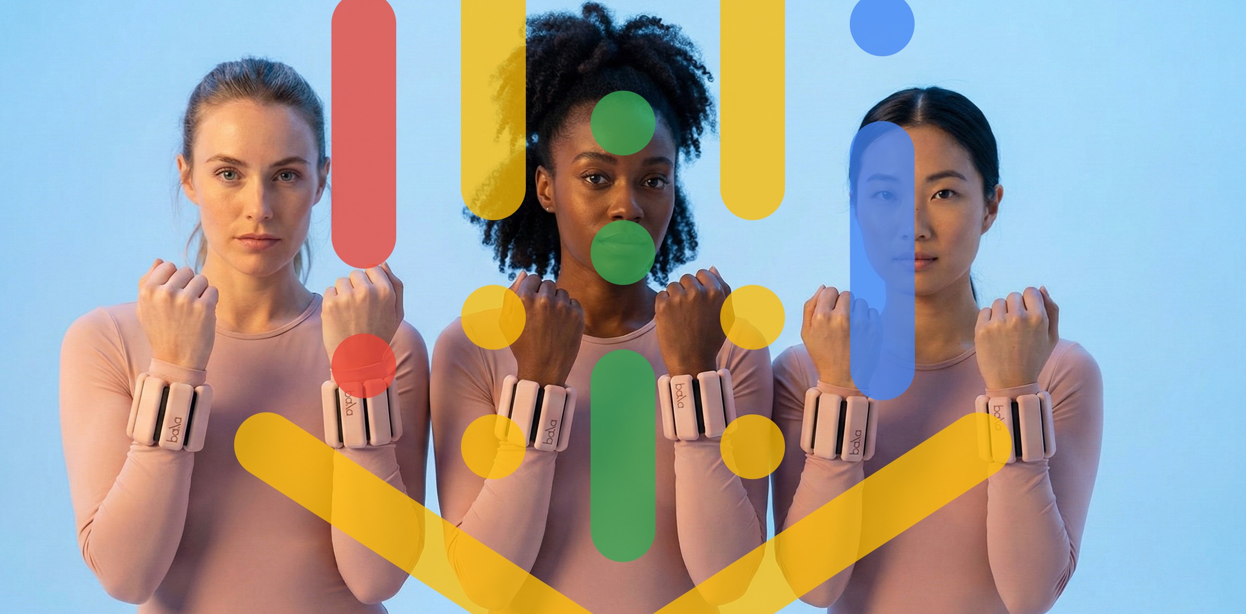 Hero image with abstract blue pattern