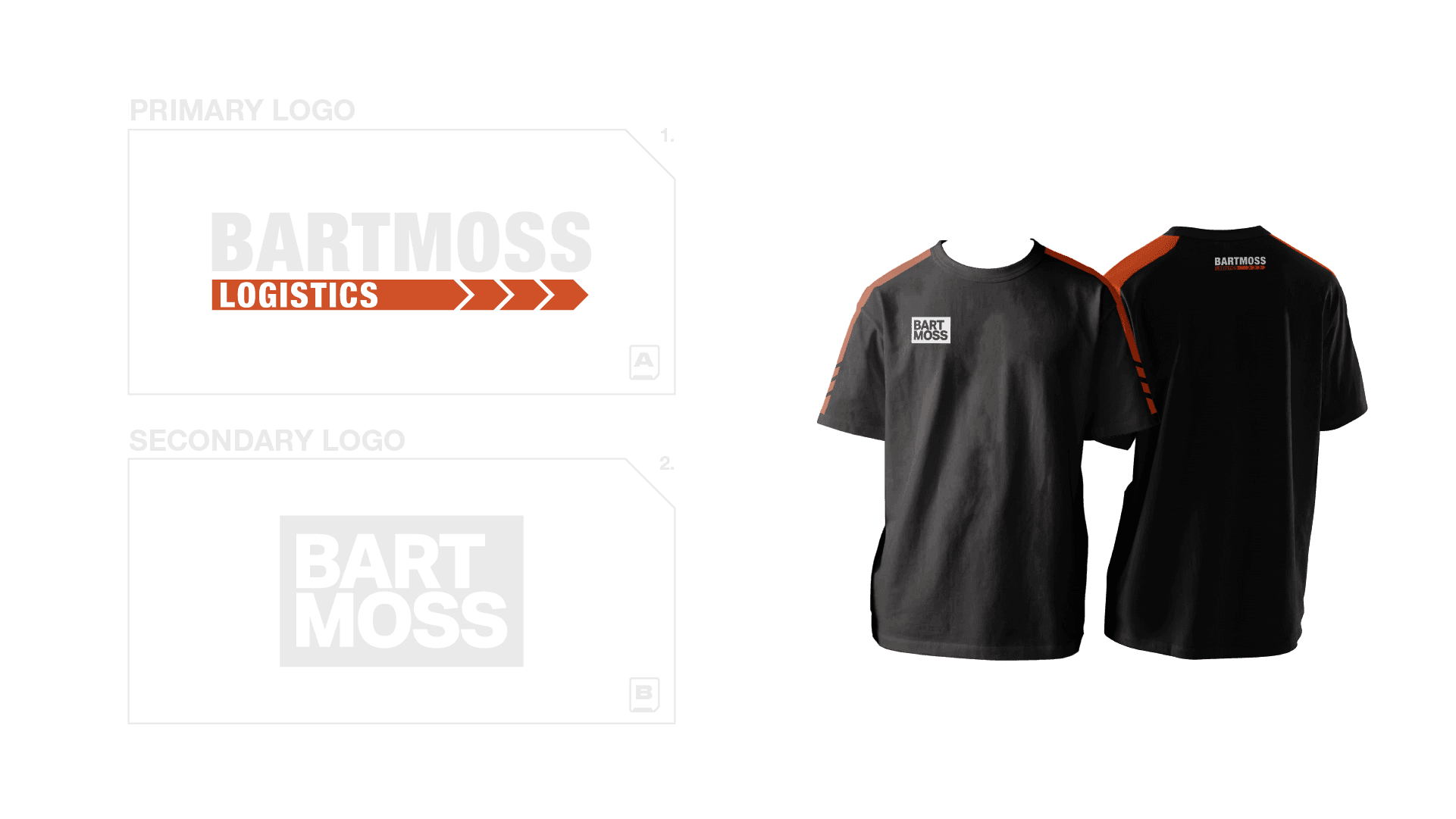 logo design and shirt mockup.