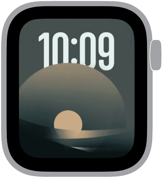 An Apple Watch face from the quiet hours collection