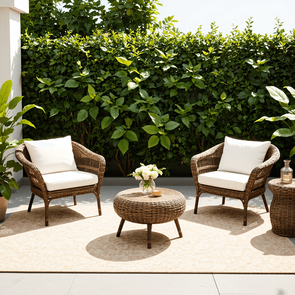 product photography of outdoor seating set