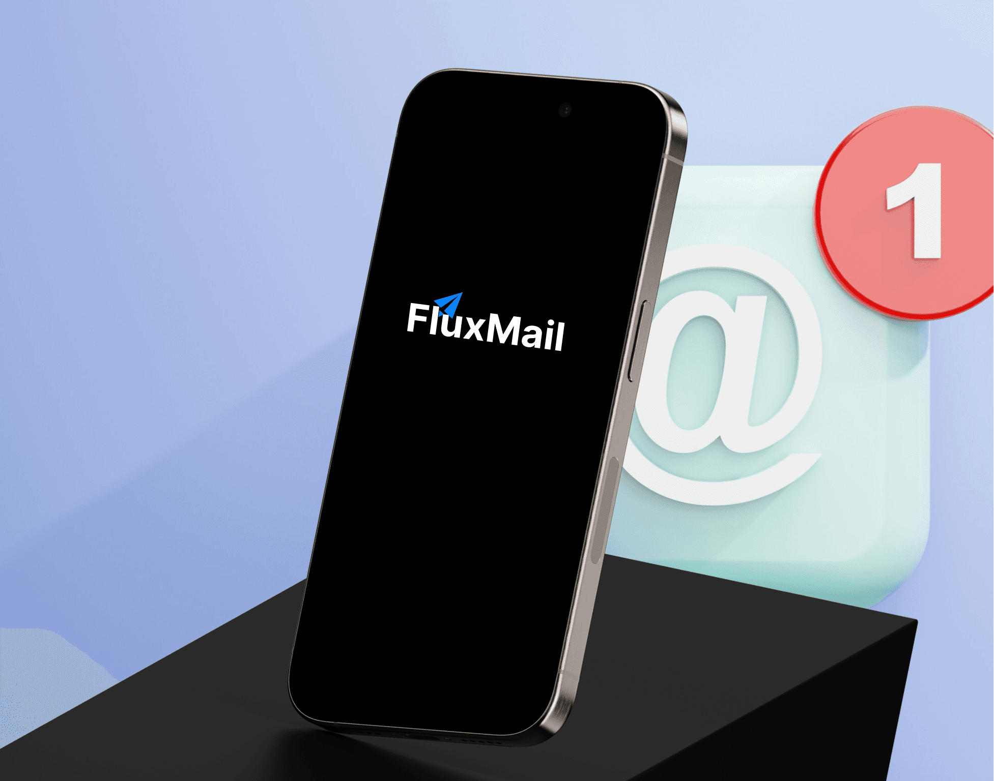 Email management software mobile app mockup