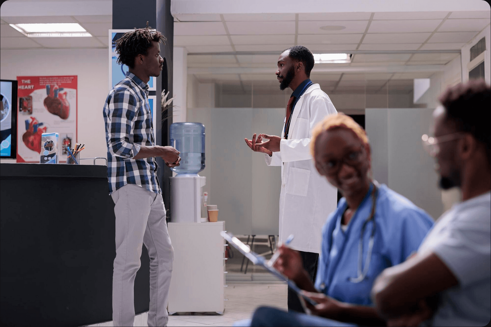 Doctor talking to Patient