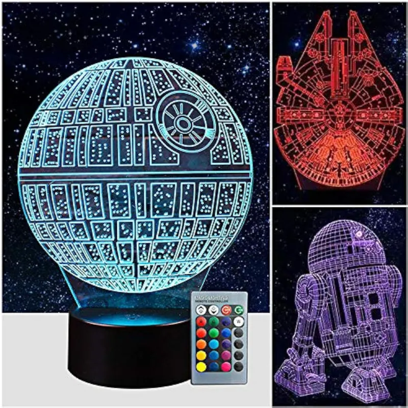 Multicolor LED light with three design choices.