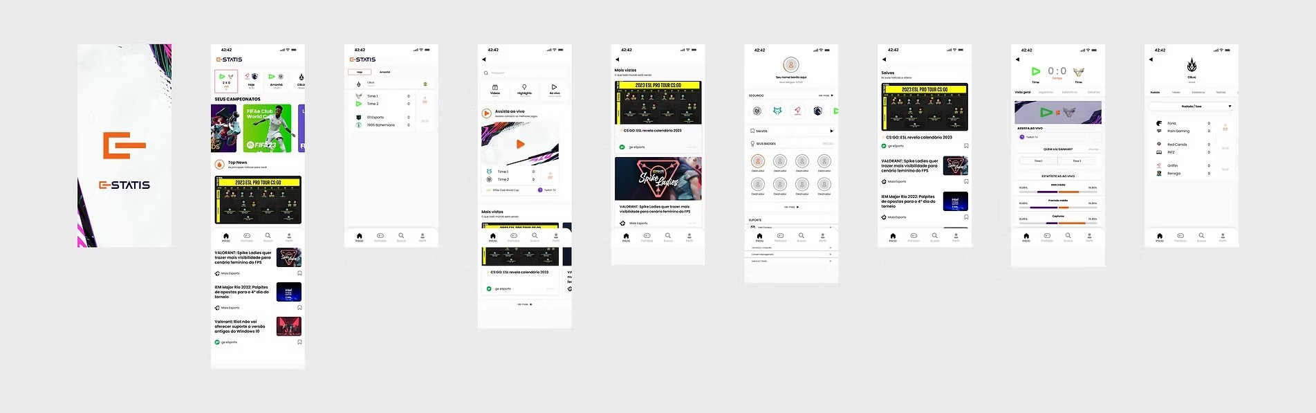 A mockup of screenshot for an app