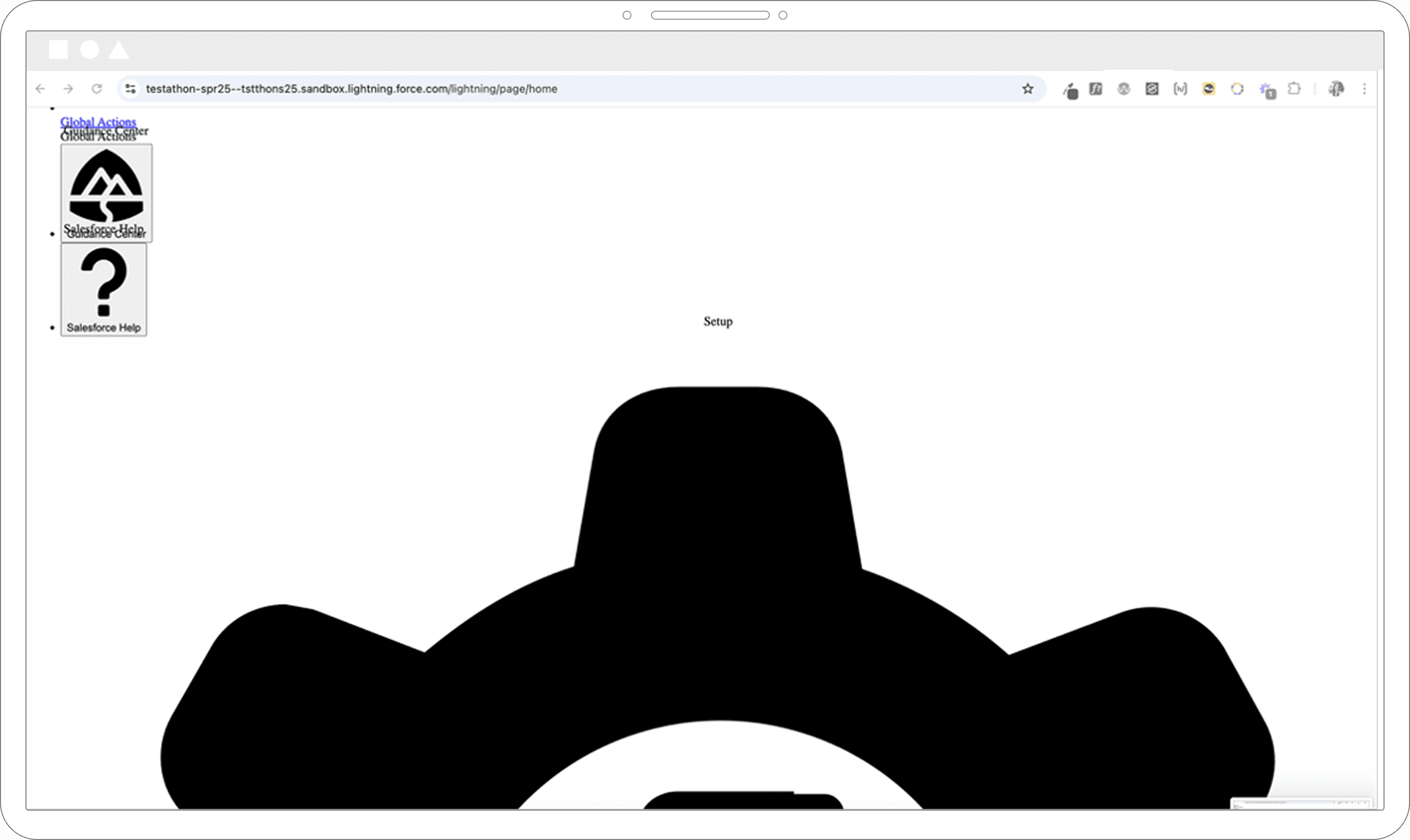 Trackwise product with CSS styles turned off and enlarged icons