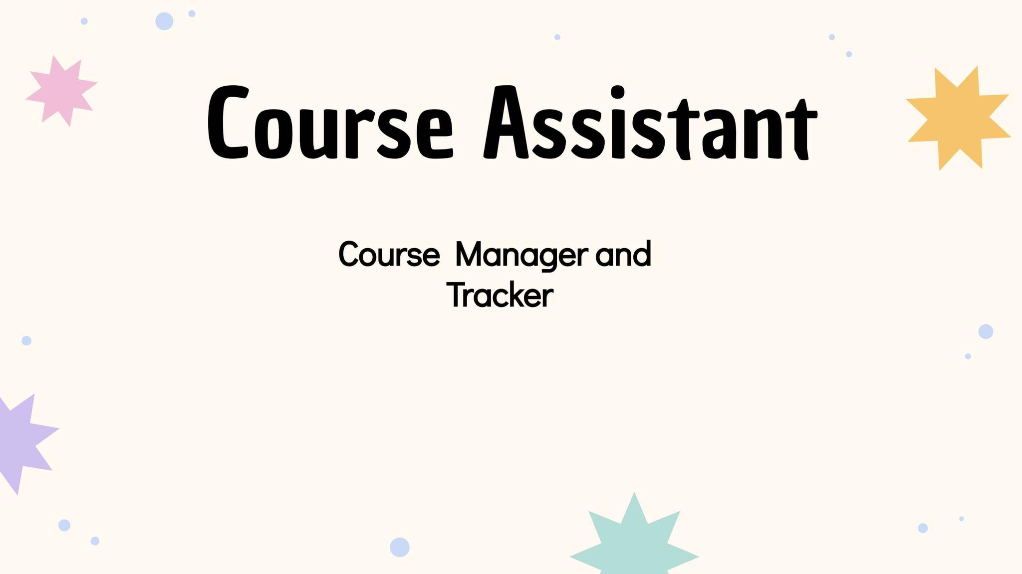 Course-Monitoring-System