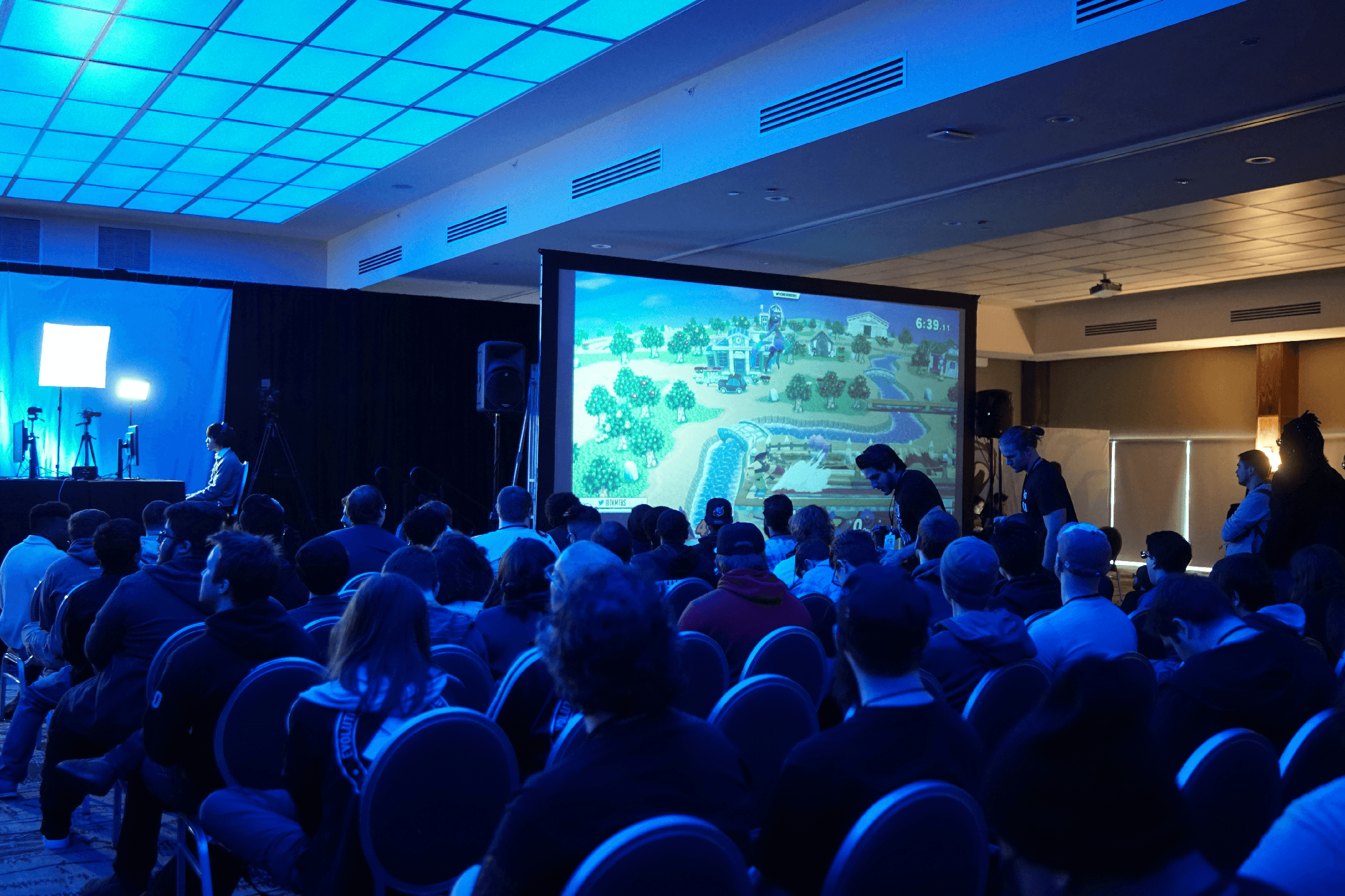 audience in a conference