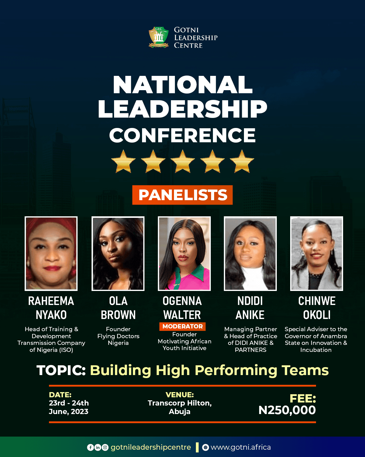 National Leadership Conference Updated Design