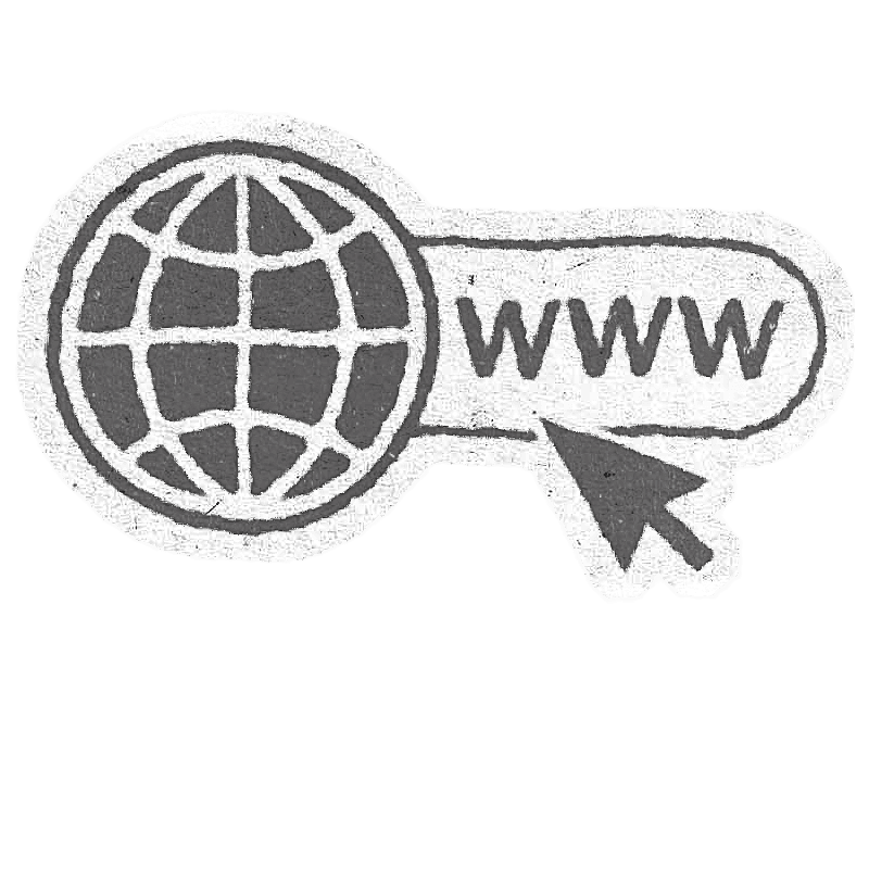 An illustration of a globe with ‘www’, highlighting how Copyfolio makes it simple to connect or buy your own domain for a professional online presence.
