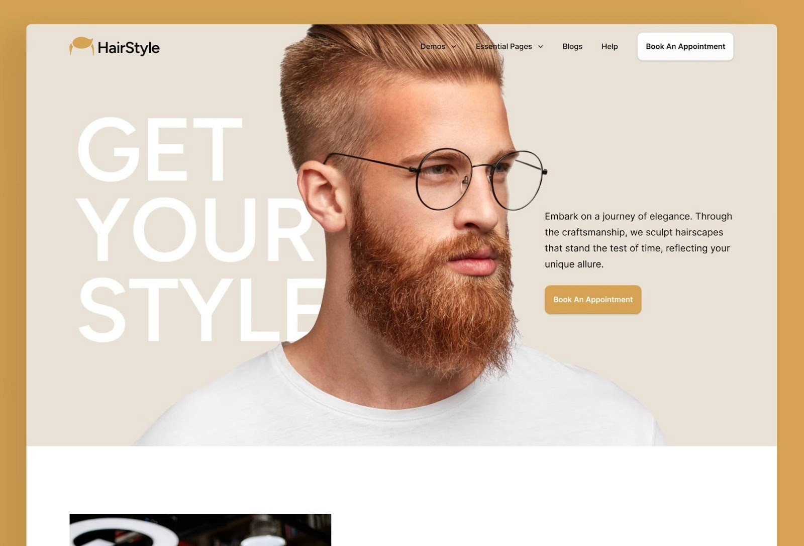 hairstyle beauty salon framer template service