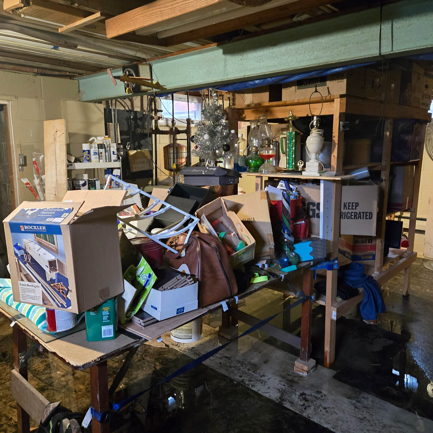 Basement cleaout before