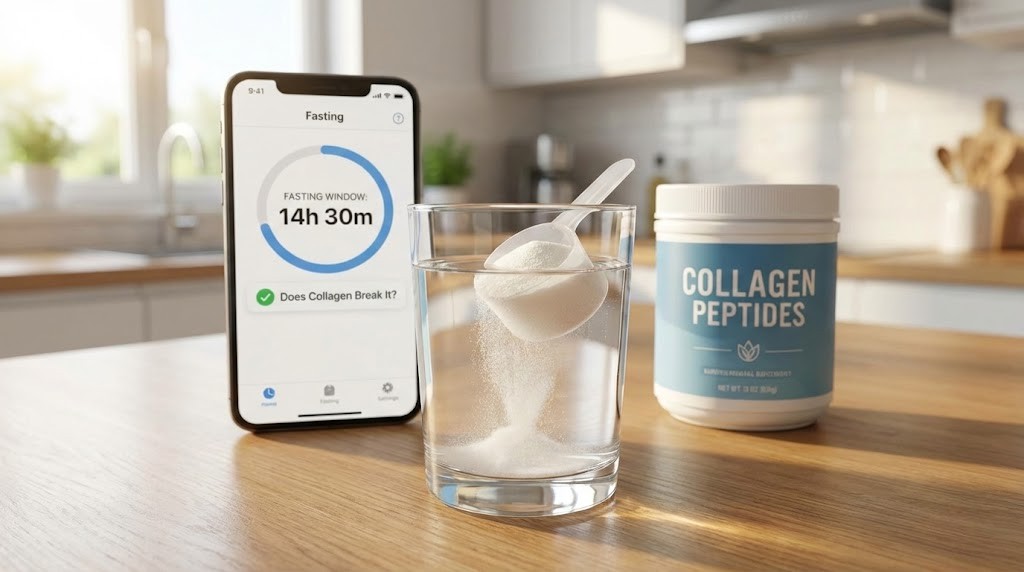 does collagen peptides break a fast