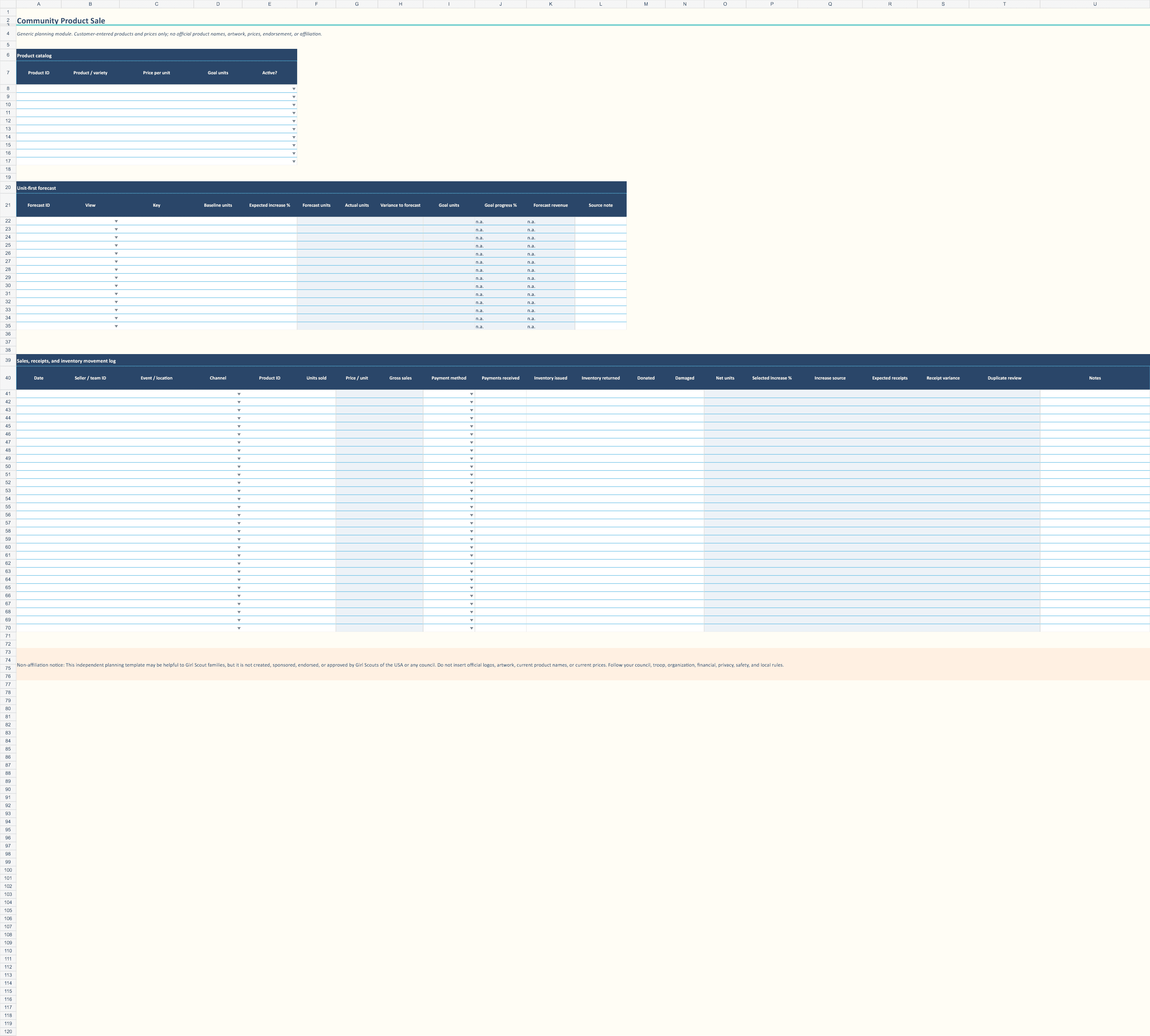 Volunteer Cookie Sales Calculator product preview