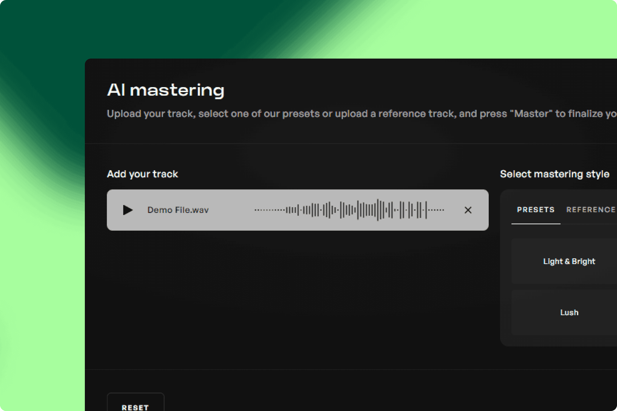 Présentation de l'IA Mastering sur Kits