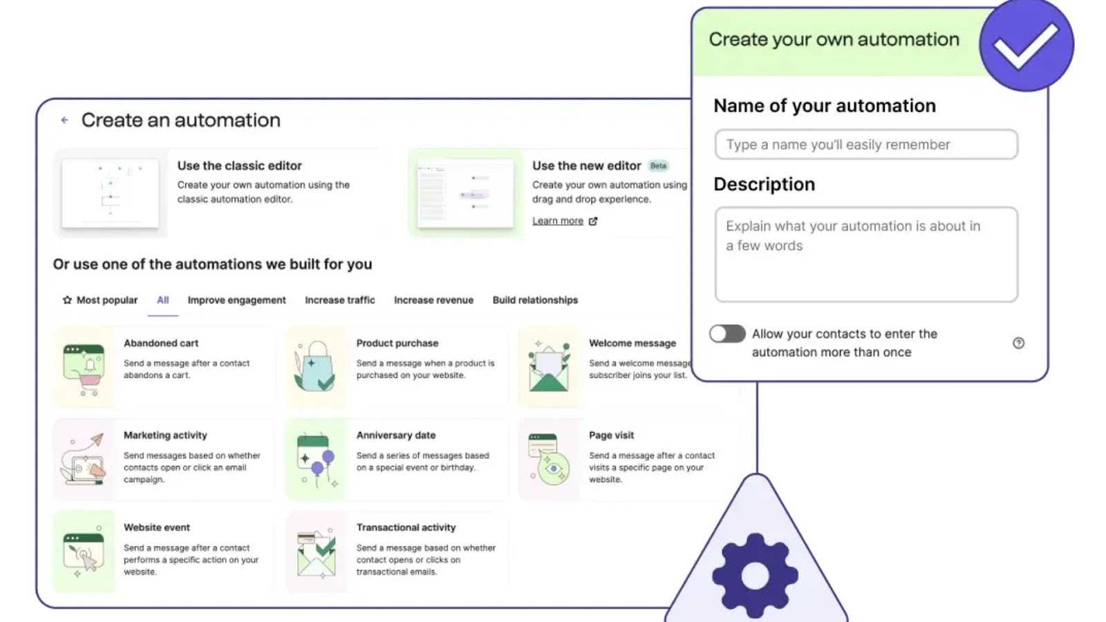 Brevo's email and SMS automation builder