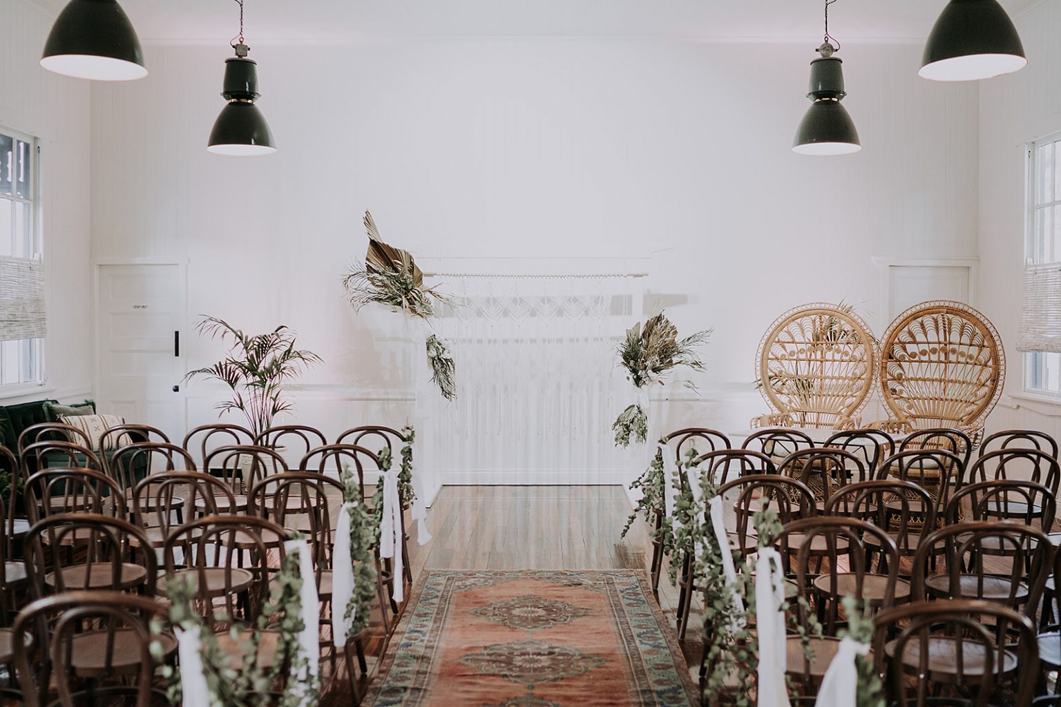 Wedding Ceremony set up at Loyal Hope