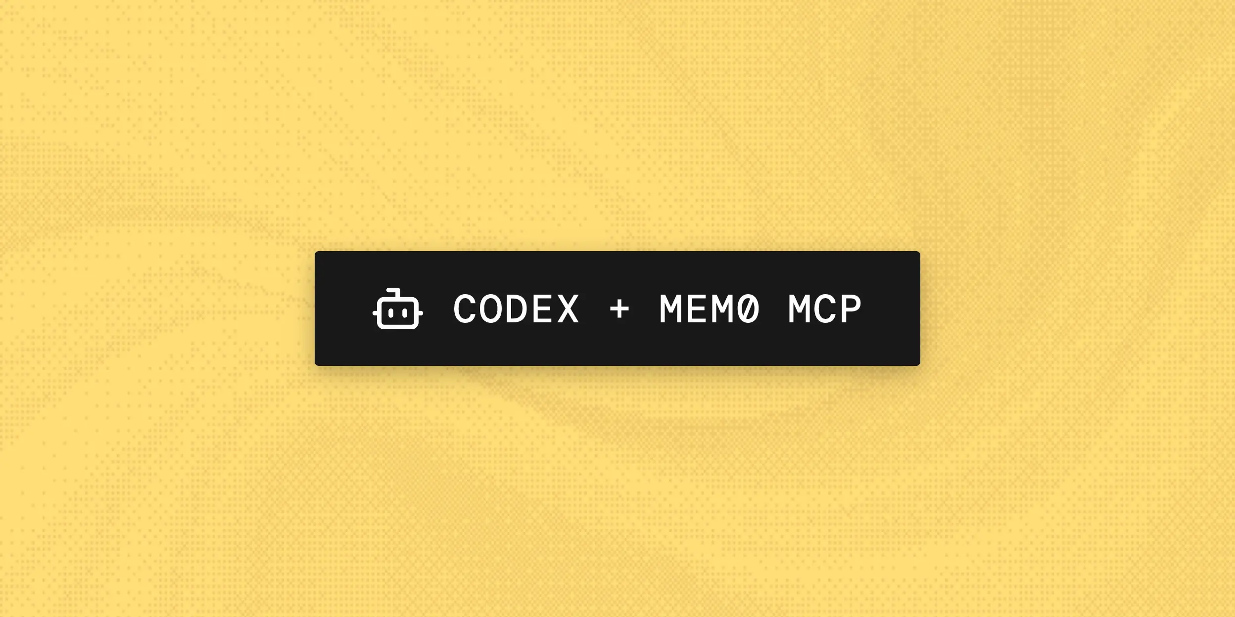 Codex + Mem0 MCP: Build a Coding Agent That Remembers Your Codebase