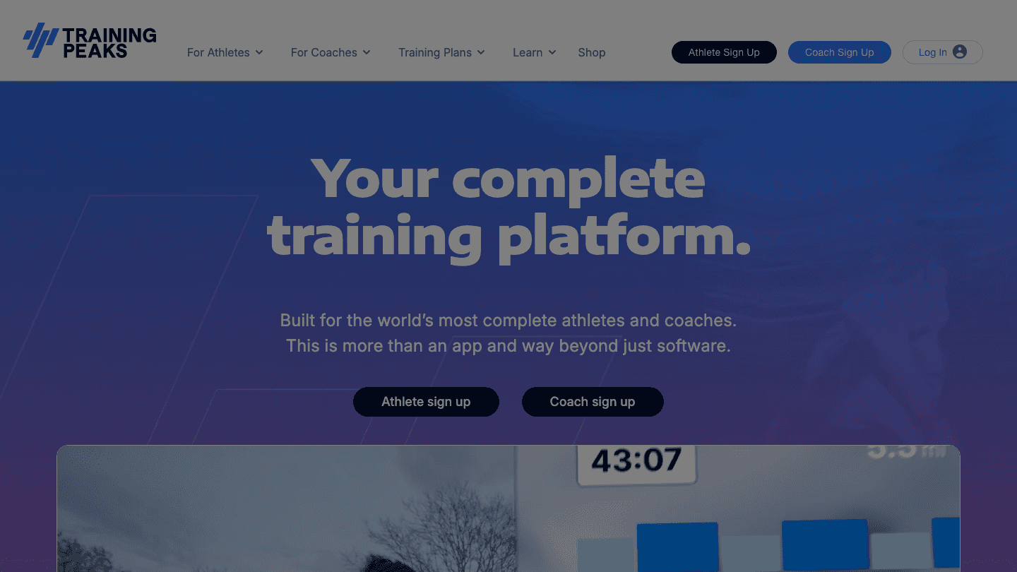 TrainingPeaks training platform